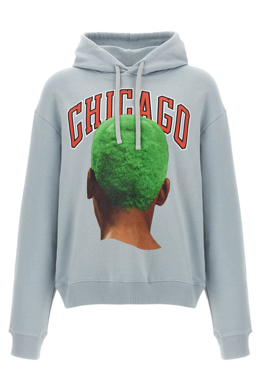 Світло-синя худі з капюшоном «Chicago Player Green» NUS22263364 Світло-синя худі з капюшоном «Chicago Player Green» NUS22263364