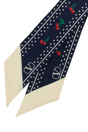 Printed silk Cherryfic foulard VALENTINO GARAVANI (7W2E6017EXB)