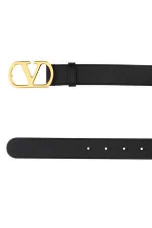 Black leather VLogo belt Black VALENTINO GARAVANI (7W2T0SM3IYR)