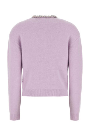 Кардиган з еластичної віскозної суміші, бузковий SELF PORTRAIT (PF25085CL)