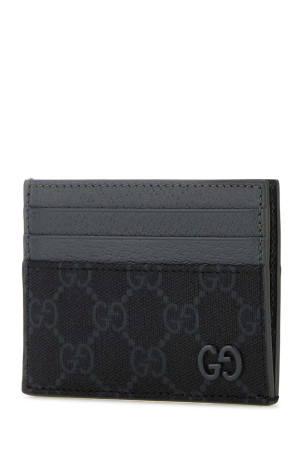 GG тканинний та шкіряний картхолдер GUCCI (795230FACQC) GG тканинний та шкіряний картхолдер GUCCI (795230FACQC)