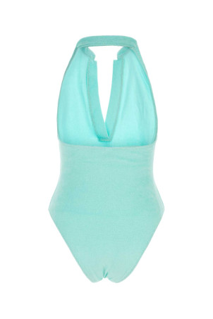 Світло-блакитний еластичний купальник Polo Maillot з сезеркату LISA MARIE FERNANDEZ (2023SP490ST)