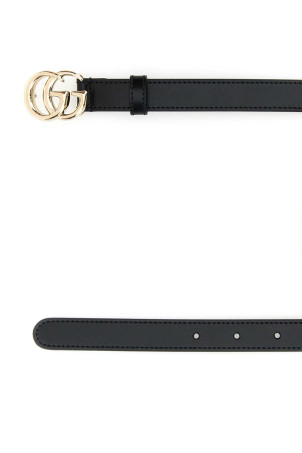 Черный кожаный ремень GG Черный GUCCI (4094170AAA5) Черный кожаный ремень GG Черный GUCCI (4094170AAA5)