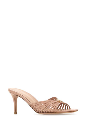 Розовые кожаные туфли-муле Vyna GIANVITO ROSSI (G1001670RICNAP) Розовые кожаные туфли-муле Vyna GIANVITO ROSSI (G1001670RICNAP)