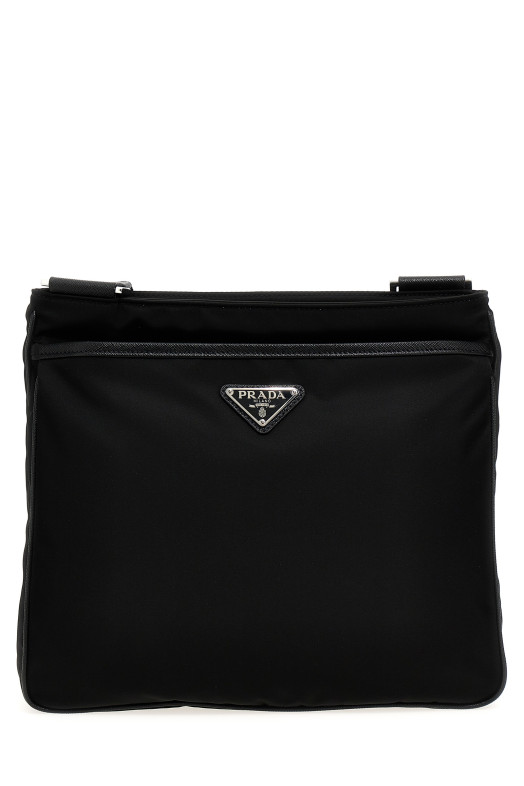 Re-Nylon crossbody bag Black