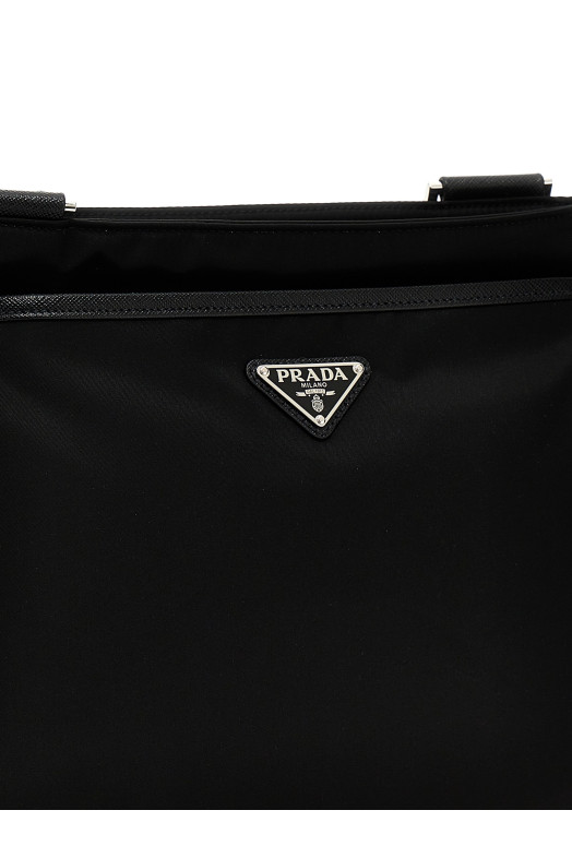 Re-Nylon crossbody bag Black