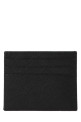 Logo leather card holder Black Logo leather card holder Black