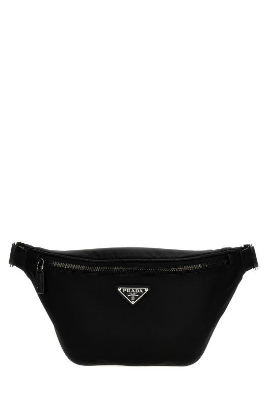 Re-nylon belt bag Black