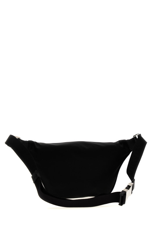 Re-nylon belt bag Black