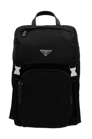 Рюкзак с логотипом Re-nylon, черный PRADA 2VZ135VHOL2DMGF0002 Рюкзак с логотипом Re-nylon, черный PRADA 2VZ135VHOL2DMGF0002