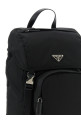 Re-nylon logo backpack Black