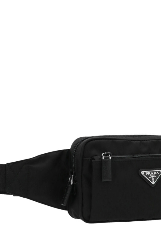 Re-nylon belt bag Black