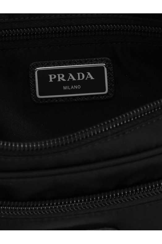 Re-nylon belt bag Black