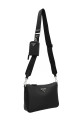 Re-Nylon & Saffiano crossbody bag Black