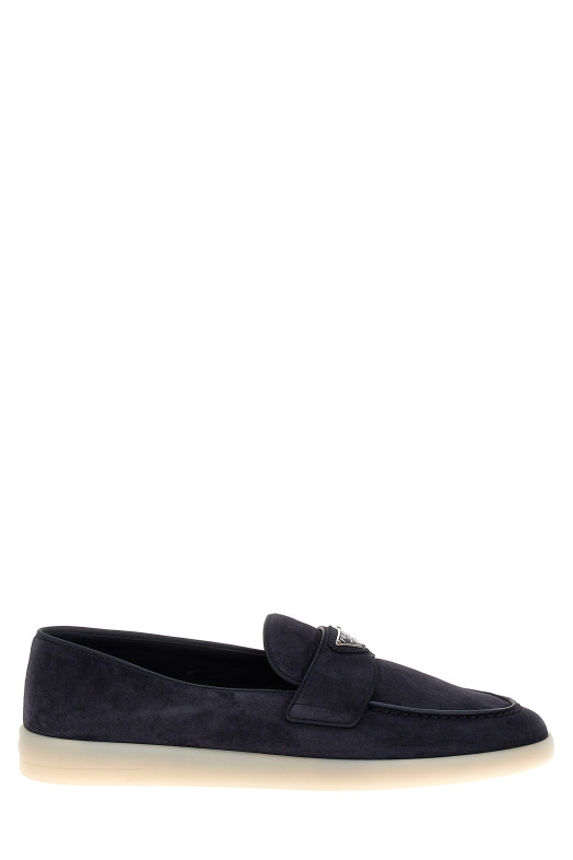 Логотип мокасини Синій PRADA 2DG124FG001103F0008 Логотип мокасини Синій PRADA 2DG124FG001103F0008