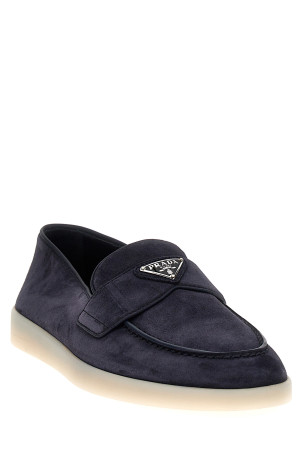 Логотип мокасини Синій PRADA 2DG124FG001103F0008 Логотип мокасини Синій PRADA 2DG124FG001103F0008