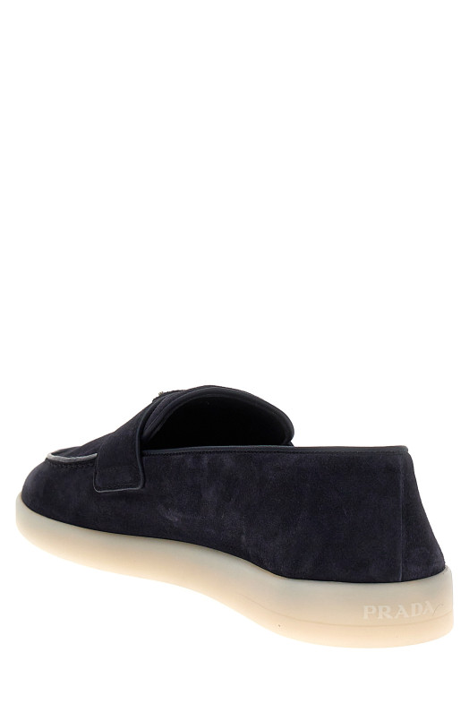 Логотип мокасини Синій PRADA 2DG124FG001103F0008 Логотип мокасини Синій PRADA 2DG124FG001103F0008