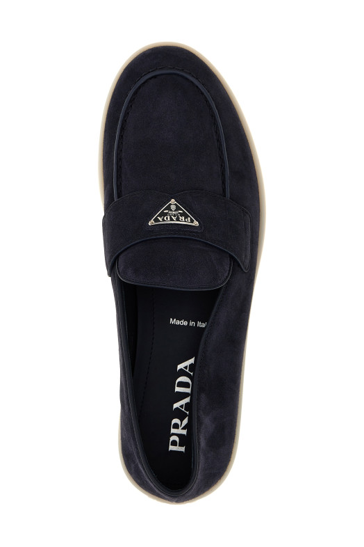 Логотип мокасини Синій PRADA 2DG124FG001103F0008 Логотип мокасини Синій PRADA 2DG124FG001103F0008