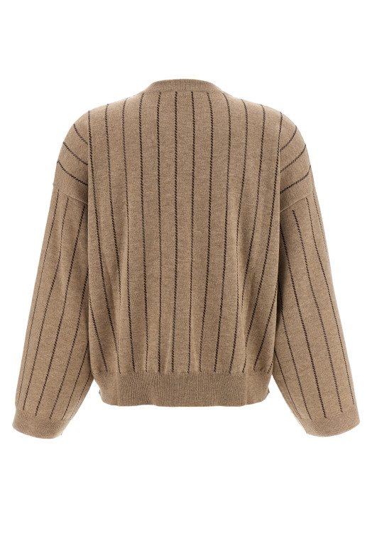Sequin cashmere sweater Beige Sequin cashmere sweater Beige
