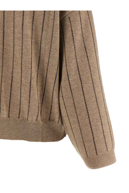 Sequin cashmere sweater Beige Sequin cashmere sweater Beige