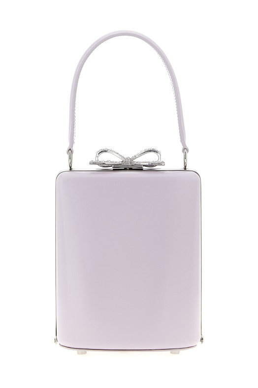'Lilac leather mini bow' handbag Purple 'Lilac leather mini bow' handbag Purple