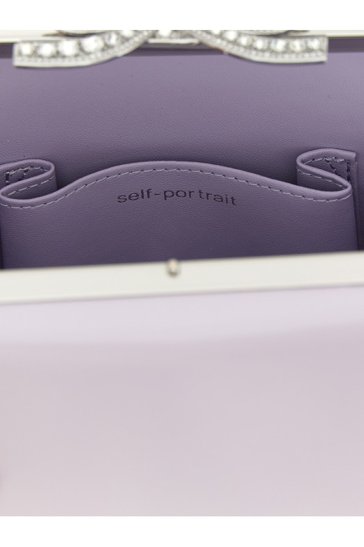 'Lilac leather mini bow' handbag Purple 'Lilac leather mini bow' handbag Purple