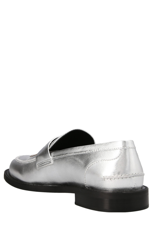 Logo loafers Silver