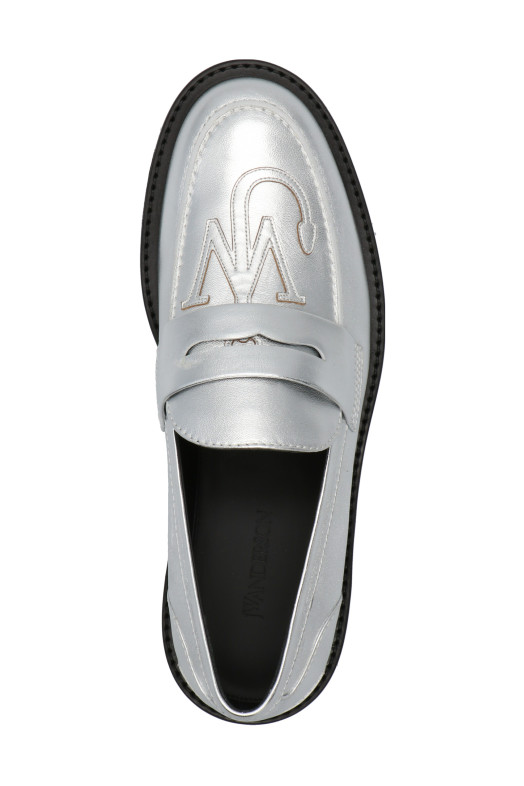Logo loafers Silver