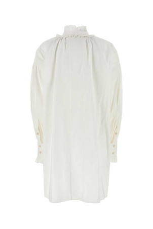 Белое платье из смесовой хлопковой ткани VALENTINO GARAVANI (6B3VAUF590D) Белое платье из смесовой хлопковой ткани VALENTINO GARAVANI (6B3VAUF590D)