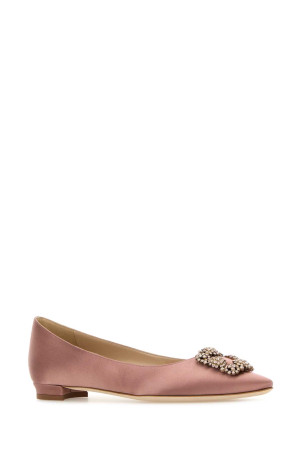Antiqued pink satin Hangisi ballerinas MANOLO BLAHNIK (HANGISIFLATLSMOR9XX0349) Antiqued pink satin Hangisi ballerinas MANOLO BLAHNIK (HANGISIFLATLSMOR9XX0349)