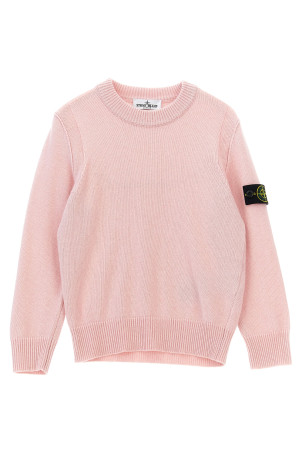 Logo badge sweater Pink