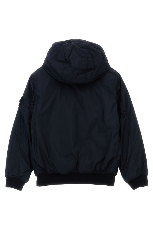 Logo badge jacket Blue