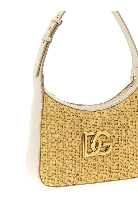 Вязаная сумка через плечо Бежевая DOLCE & GABBANA BB7598AC7058W047 Вязаная сумка через плечо Бежевая DOLCE & GABBANA BB7598AC7058W047