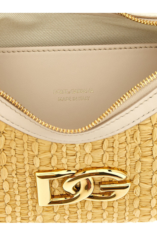 Вязаная сумка через плечо Бежевая DOLCE & GABBANA BB7598AC7058W047 Вязаная сумка через плечо Бежевая DOLCE & GABBANA BB7598AC7058W047