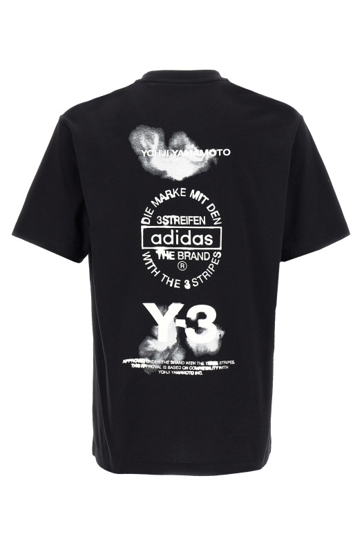 'Y-3 Graphic' T-shirt Black-grey 'Y-3 Graphic' T-shirt Black-grey