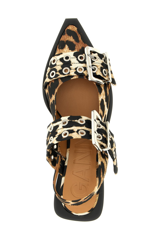 Слінгбеки «Leopard Satin Feminine Buckle» з різнокольоровою пряжкою S2947943 Слінгбеки «Leopard Satin Feminine Buckle» з різнокольоровою пряжкою S2947943