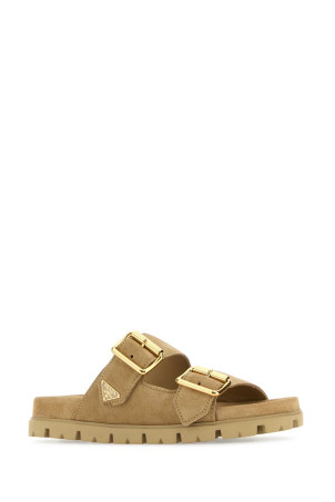 Sand suede slippers PRADA (1XX692F020054) Sand suede slippers PRADA (1XX692F020054)