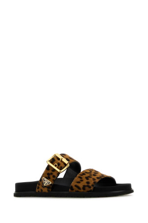 Printed calf hair slippers PRADA (1XX715FD010XRY) Printed calf hair slippers PRADA (1XX715FD010XRY)