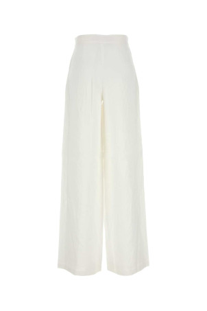 White linen Garibo wide-leg pant MM STUDIO (2516131012600) White linen Garibo wide-leg pant MM STUDIO (2516131012600)
