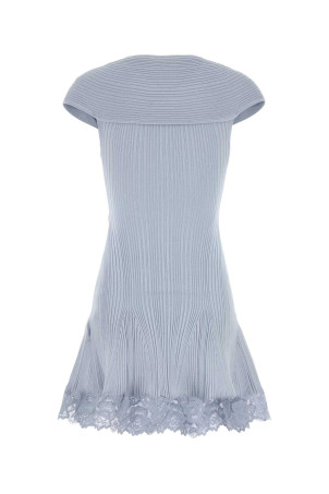 Light blue stretch polyester blend mini dress Blue SELF PORTRAIT (SS25026SBL) Light blue stretch polyester blend mini dress Blue SELF PORTRAIT (SS25026SBL)