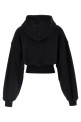 Укороченная толстовка с капюшоном Черный T BY ALEXANDER WANG 4CC1242077020A