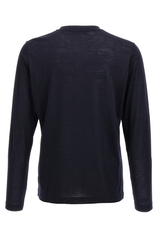 Легкая шерстяная футболка Синяя ZANONE 815234ZM232Z0542 Легкая шерстяная футболка Синяя ZANONE 815234ZM232Z0542