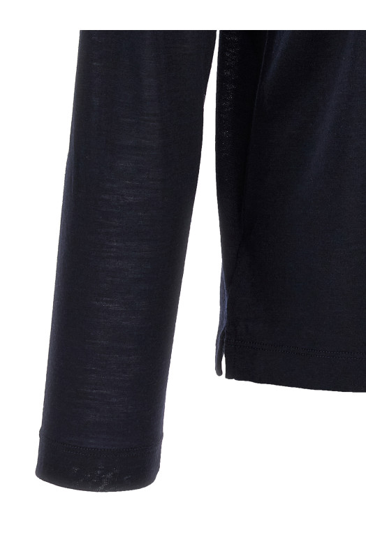 Легкая шерстяная футболка Синяя ZANONE 815234ZM232Z0542 Легкая шерстяная футболка Синяя ZANONE 815234ZM232Z0542