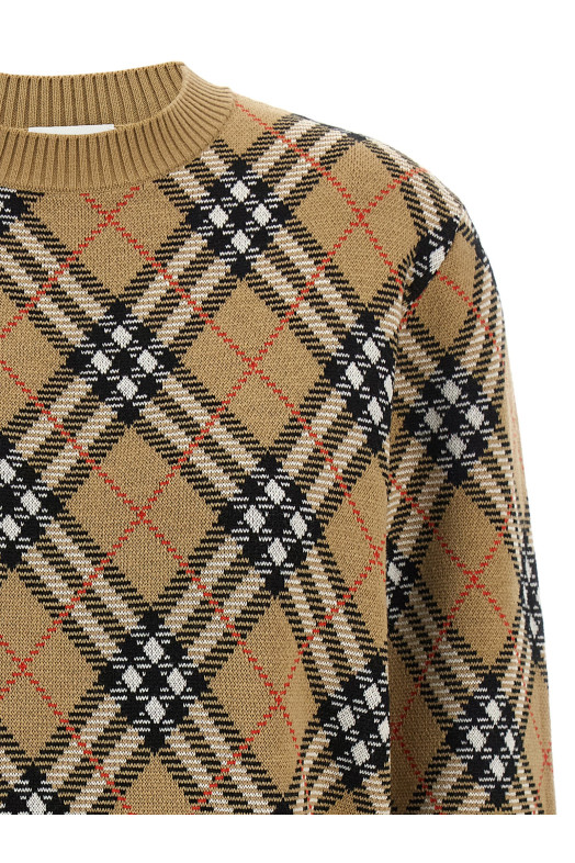 Свитер Burberry Check Бежевый 8110514SANDIPCHECK