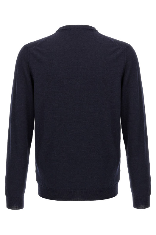 Свитер из шерсти Flexwool Синий ZANONE 810234Z0290N0936