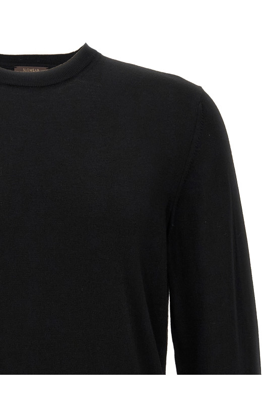 Свитер из шерсти Flexwool Черный ZANONE 810234Z0290N3017