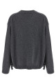 Side laces sweater Gray