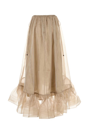 Cappuccino organza Dawning skirt ZIMMERMANN (4354SS252)