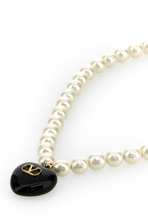 Колье из жемчуга цвета слоновой кости Coeur Royal VALENTINO GARAVANI (7W2J0Y70LTD)