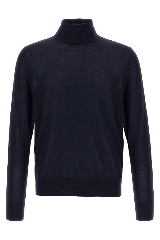 'D2' turtleneck sweater Blue